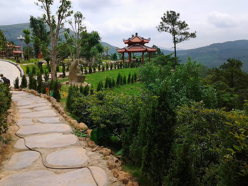 The campus of Ba Vang pagoda-one of the most beautiful pagodas in Vietnam