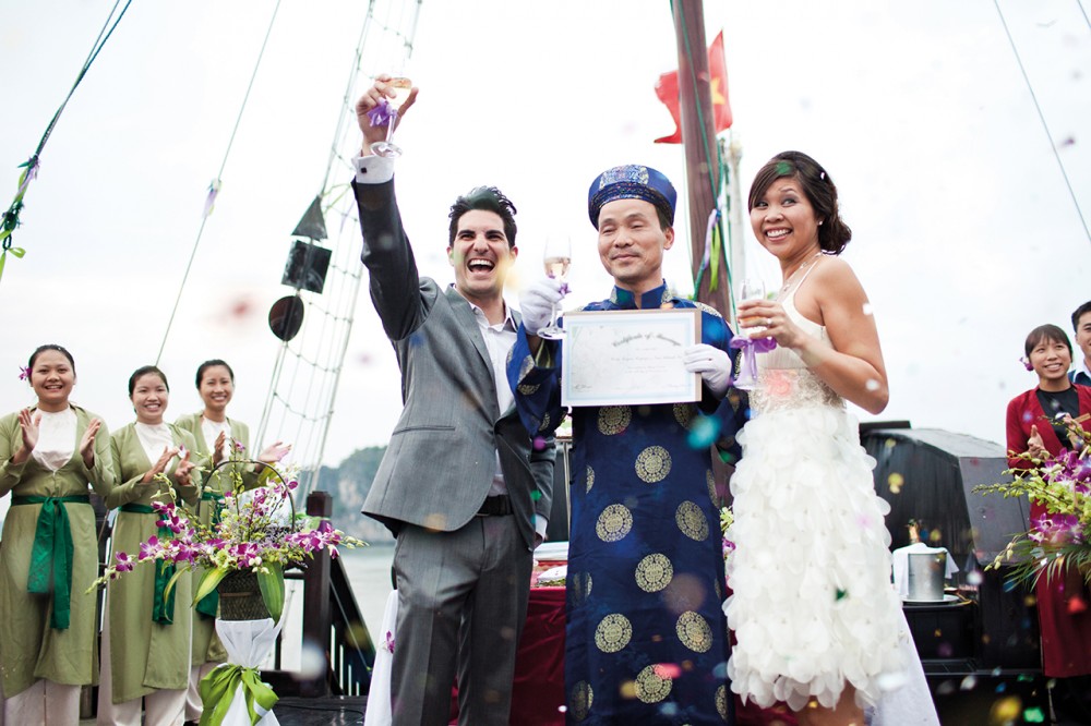 Experience Halong Bay wedding cruise