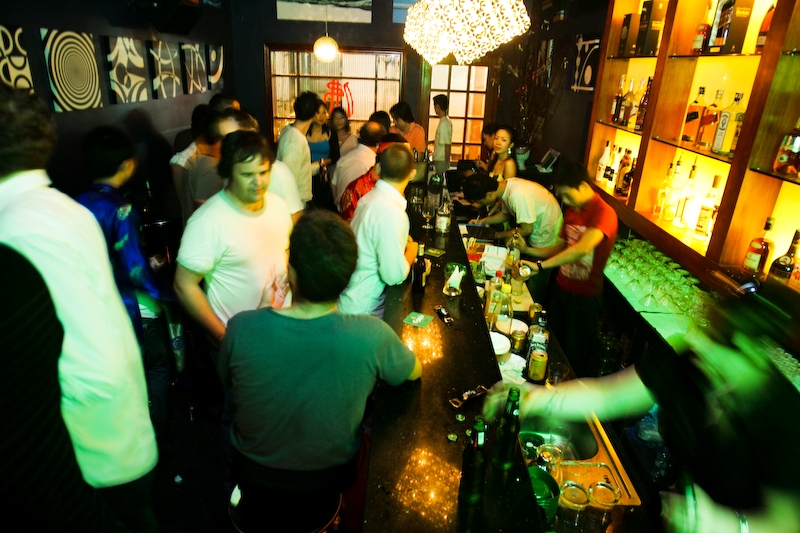 Funky Buddha Club, a popular gathering place to help you explore Hanoi in the night