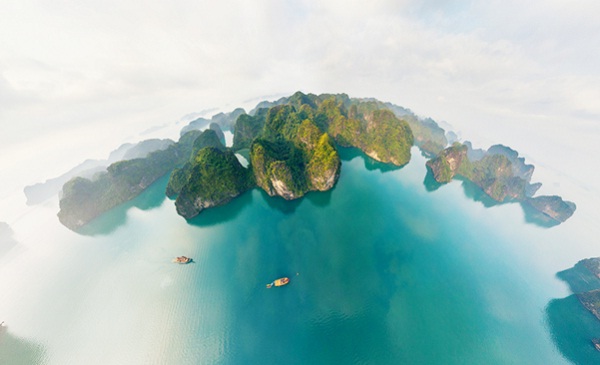 Halong Bay in good weather