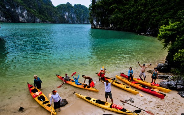 Guided kayaking tour