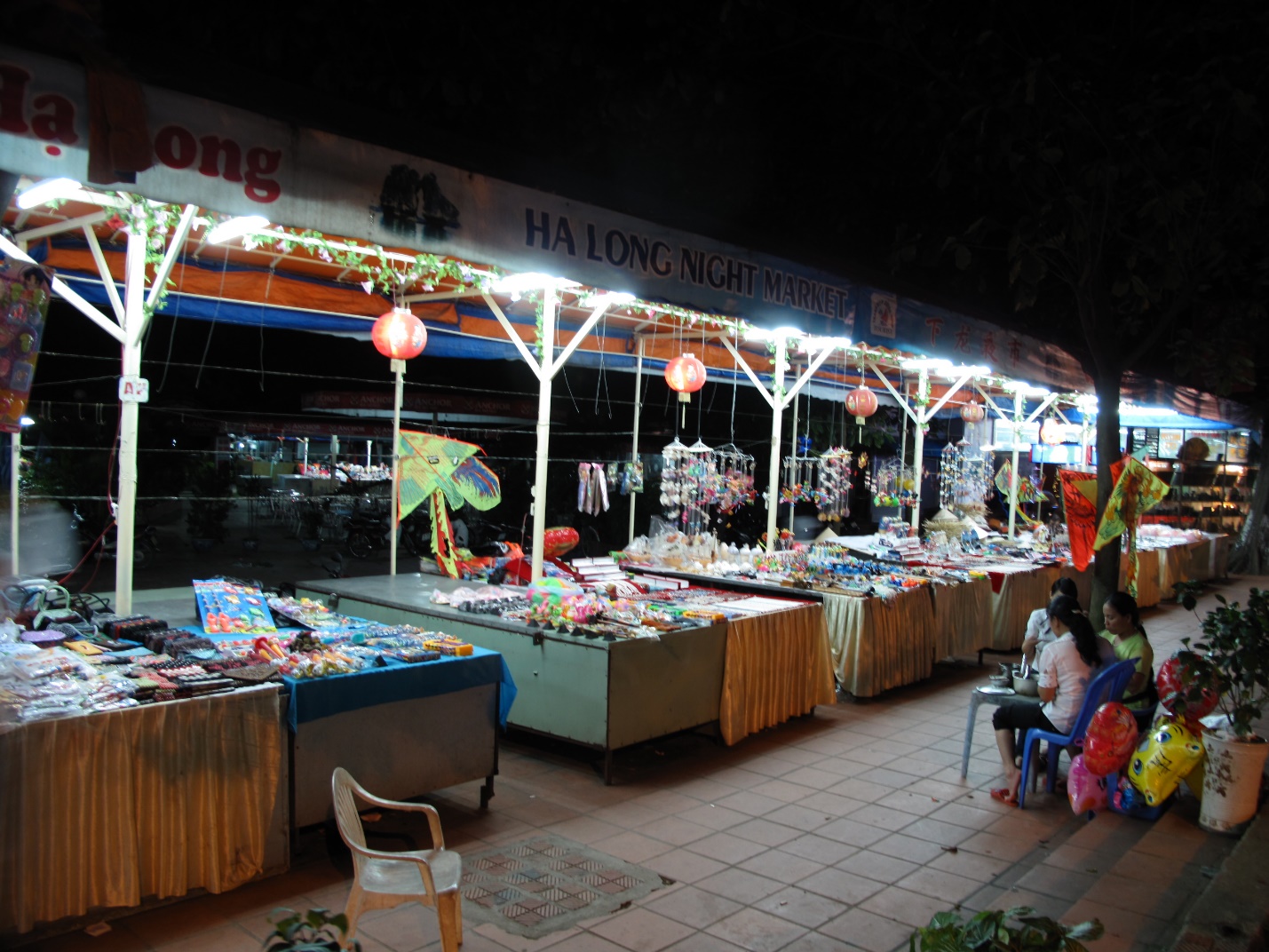 A corner of Halong night market