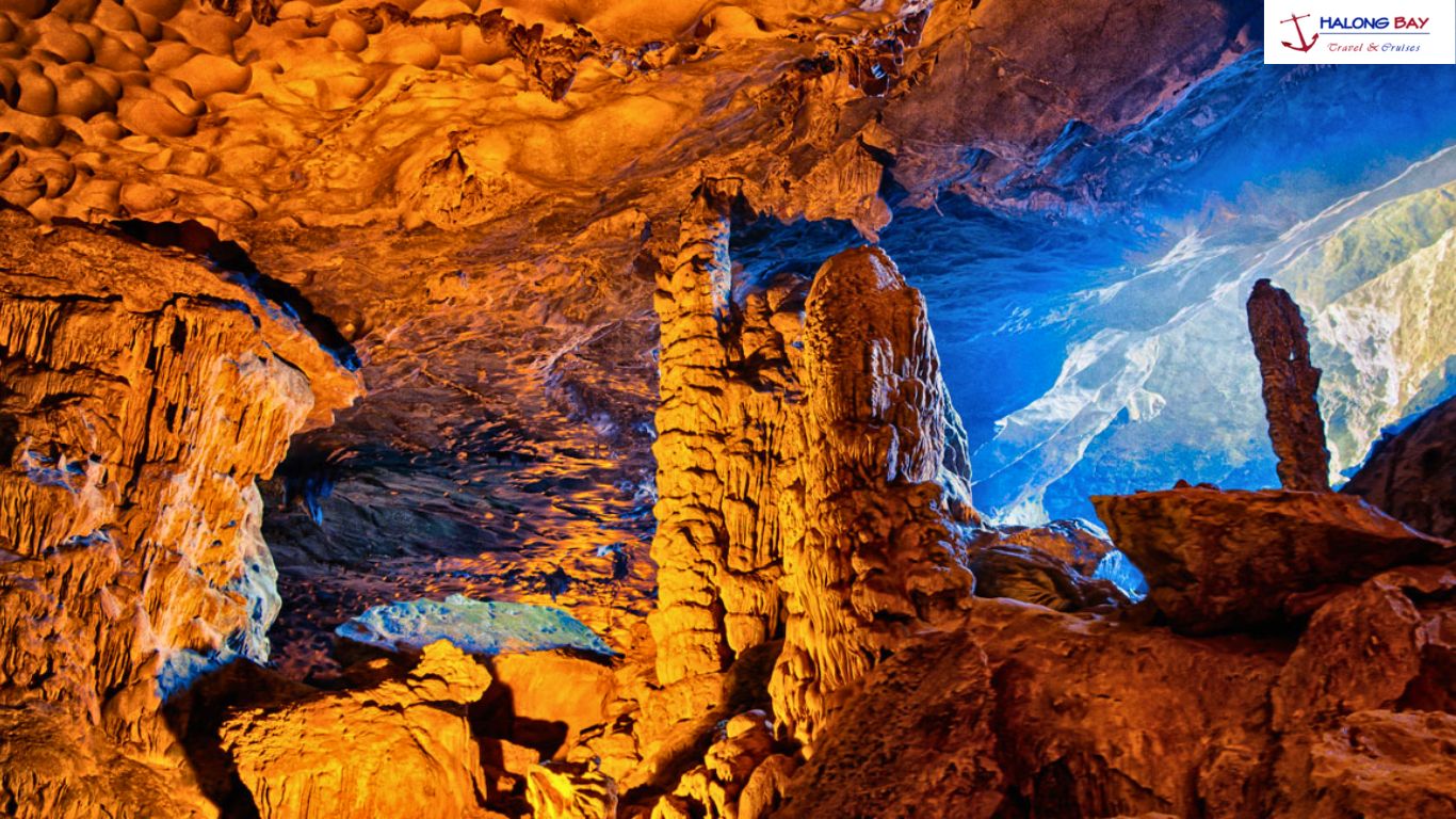 A magnificent beauty of Surprise Cave Halong Bay