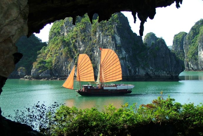 A part of the beauty of Halong bay