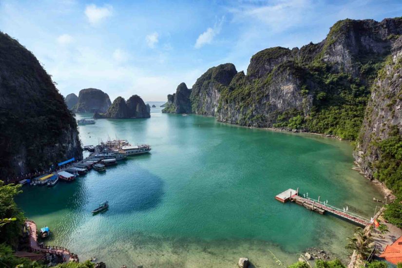 The beauty of Vung Vieng Fishing Village seen from above