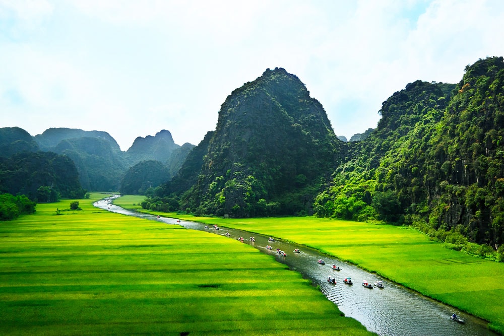 Unspoiled landscapes in Ninh Binh