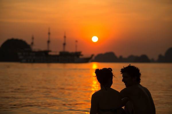 Couple on the beach 