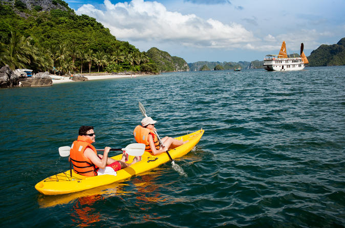 Kayaking in Halong Bay