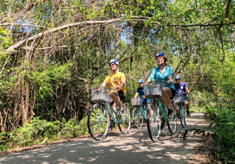 Cycling around Viet Hai village